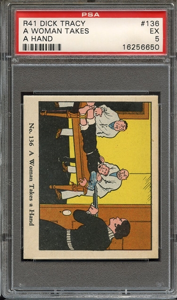 1937 R41 DICK TRACY 136 A WOMAN TAKES A HAND PSA EX 5