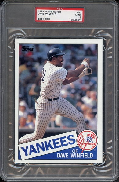 1985 TOPPS SUPER 60 DAVE WINFIELD PSA MINT 9