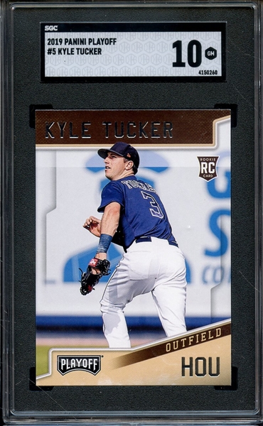 2019 PANINI PLAYOFF 5 KYLE TUCKER SGC GEM 10