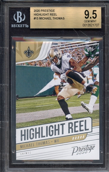 2020 PRESTIGE HIGHLIGHT REEL 15 MICHAEL THOMAS BGS GEM MINT 9.5