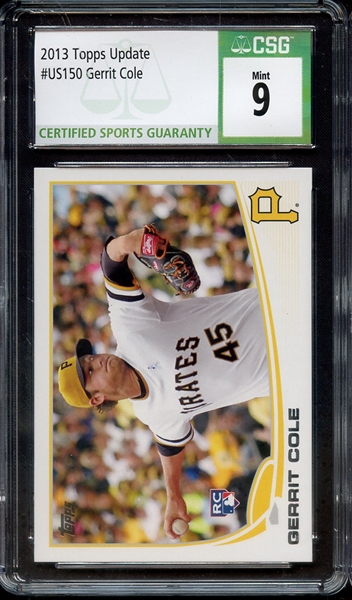 2013 TOPPS UPDATE US150 GERRIT COLE CSG MINT 9