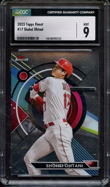 2023 TOPPS FINEST 17 SHOHEI OHTANI CGC MINT 9