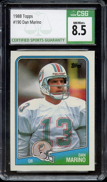 1988 TOPPS 190 DAN MARINO CSG NM-MT+ 8.5