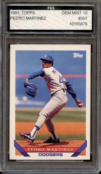 1993 TOPPS 557 PEDRO MARTINEZ FGS 10