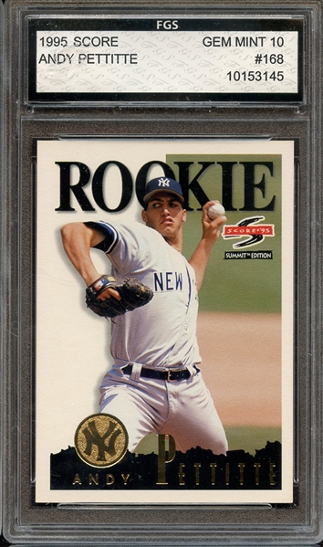 1995 SCORE 168 ANDY PETTITTE FGS 10