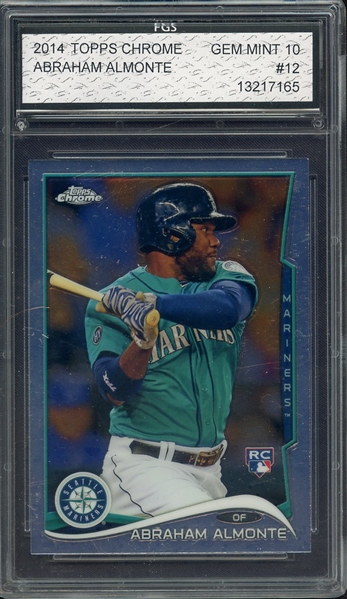 2014 TOPPS CHROME 12 ABRAHAM ALMOTE FGS 10