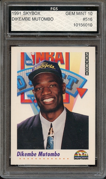 1991 SKYBOX 516 DIKEMBE MUTOMBO FGS 10