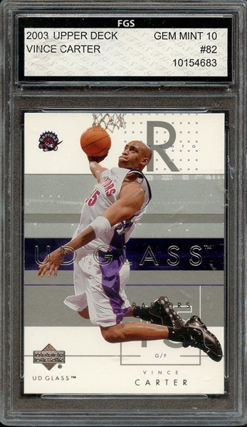 2003 UPPER DECK 82 VINCE CARTER FGS 10