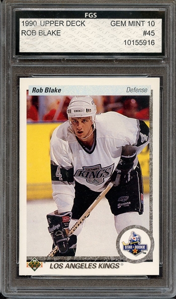 1990 UPPER DECK 45 ROB BLAKE FGS 10