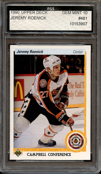 1990 UPPER DECK 481 JEREMY ROENICK FGS 10