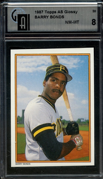 1987 TOPPS ALL STAR GLOSSY 30 BARRY BONDS GAI NM-MT 8