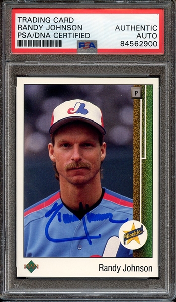 1989 UPPER DECK 25 SIGNED RANDY JOHNSON PSA/DNA AUTO AUTHENTIC