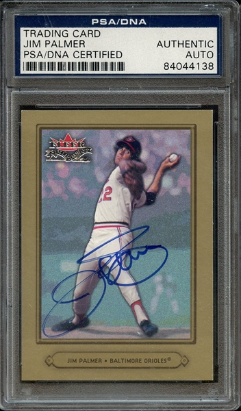 2002 FLEER FALL CLASSICS SIGNED JIM PALMER PSA/DNA AUTO AUTHENTIC