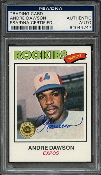 2003 TOPPS SHOE BOX SIGNED ANDRE DAWSON PSA/DNA AUTO AUTHENTIC