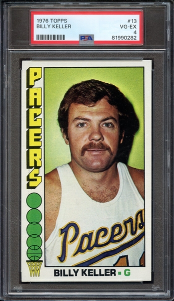 1976 TOPPS 13 BILLY KELLER PSA VG-EX 4