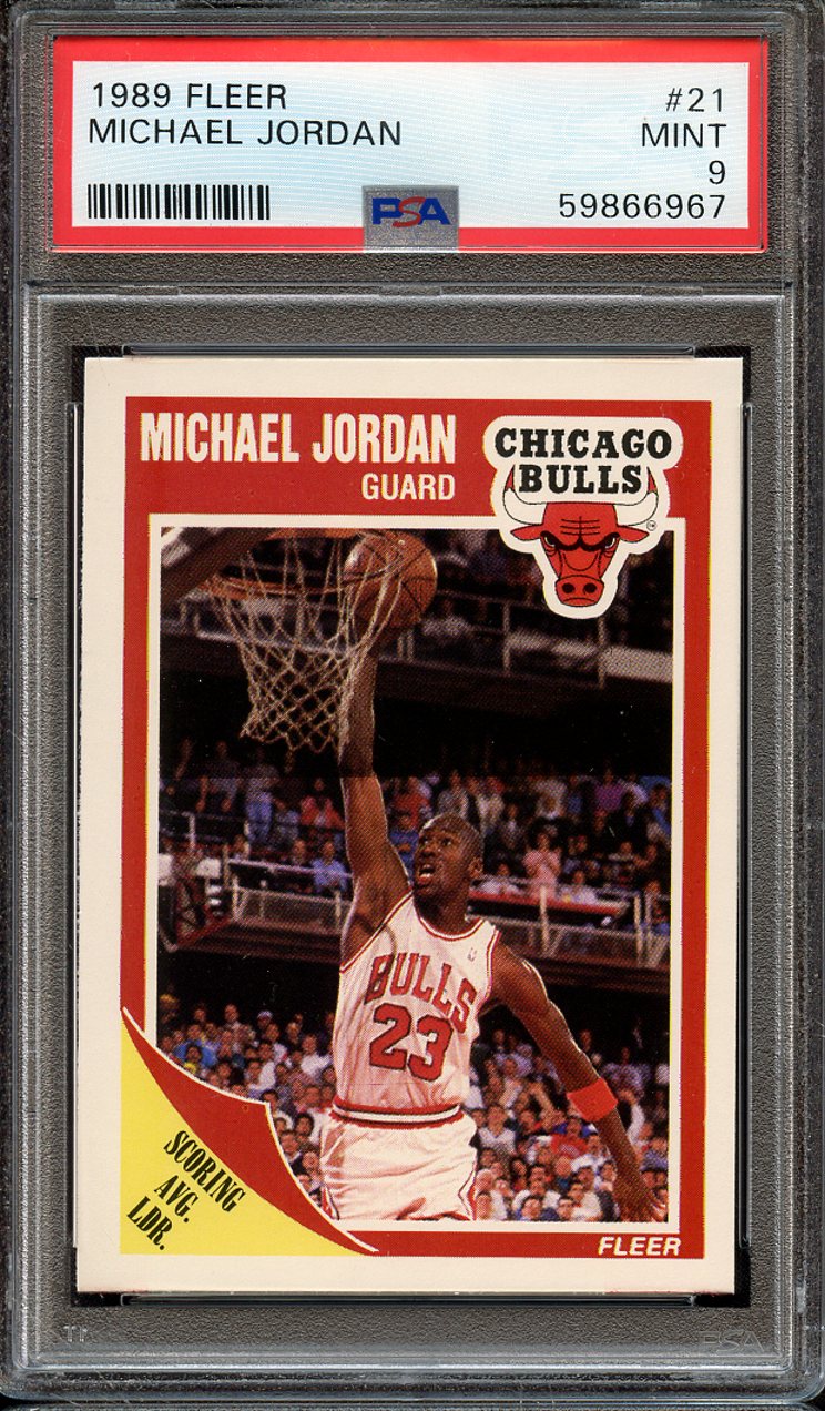 Lot Detail - 1989 FLEER 21 MICHAEL JORDAN PSA MINT 9