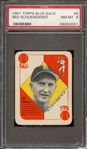 1951 TOPPS BLUE BACK 6 RED SCHOENDIENST PSA NM-MT 8