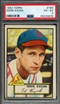 1952 TOPPS 165 EDDIE KAZAK PSA VG-EX 4