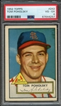 1952 TOPPS 242 TOM POHOLSKY PSA VG-EX 4