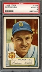 1952 TOPPS 246 GEORGE KELL PSA VG-EX 4