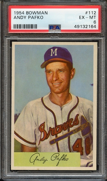 1954 BOWMAN 112 ANDY PAFKO PSA EX-MT 6