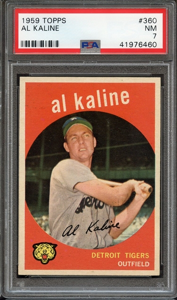 1959 TOPPS 360 AL KALINE PSA NM 7