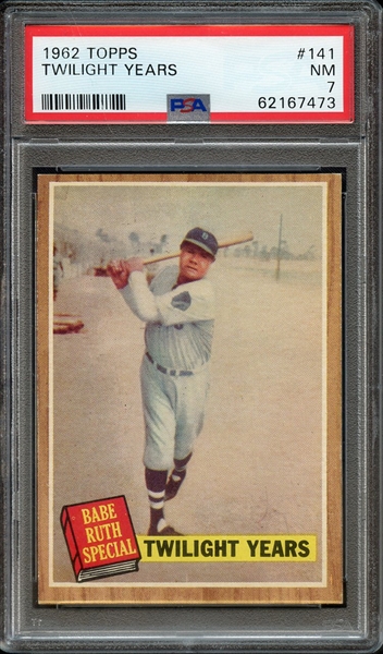 1962 TOPPS 141 TWILIGHT YEARS PSA NM 7