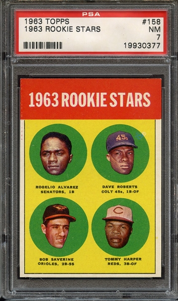 1963 TOPPS 158 1963 ROOKIE STARS PSA NM 7