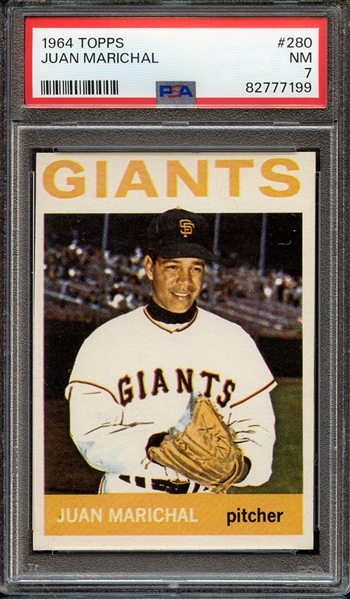 1964 TOPPS 280 JUAN MARICHAL PSA NM 7