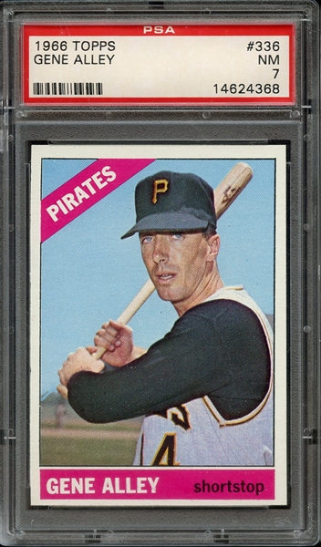 1966 TOPPS 336 GENE ALLEY PSA NM 7