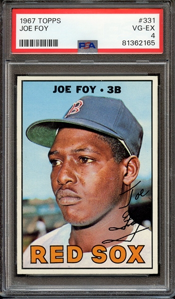 1967 TOPPS 331 JOE FOY PSA VG-EX 4