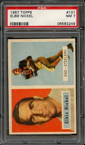 1957 TOPPS 101 ELBIE NICKEL PSA NM 7