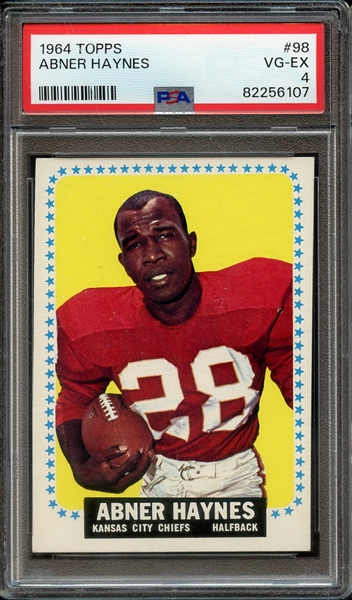 1964 TOPPS 98 ABNER HAYNES PSA VG-EX 4