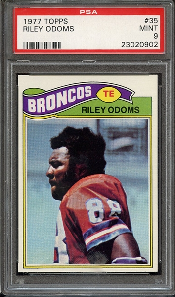 1977 TOPPS 35 RILEY ODOMS PSA MINT 9