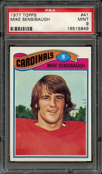 1977 TOPPS 41 MIKE SENSIBAUGH PSA MINT 9