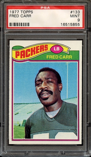 1977 TOPPS 133 FRED CARR PSA MINT 9