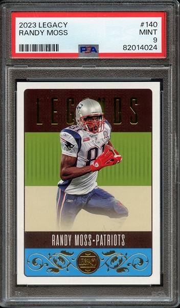 2023 PANINI LEGACY 140 RANDY MOSS PSA MINT 9