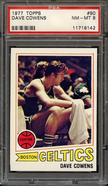 1977 TOPPS 90 DAVE COWENS PSA NM-MT 8