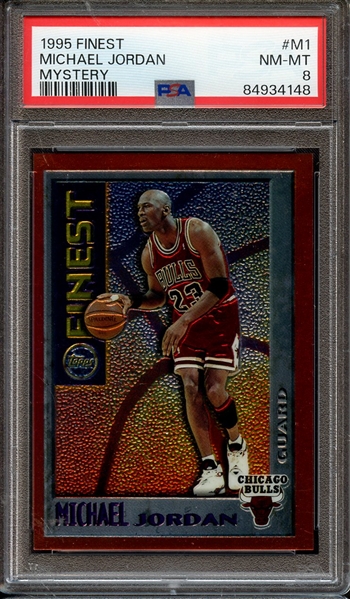 1995 FINEST MYSTERY M1 MICHAEL JORDAN MYSTERY PSA NM-MT 8