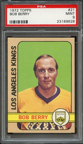 1972 TOPPS 21 BOB BERRY PSA MINT 9