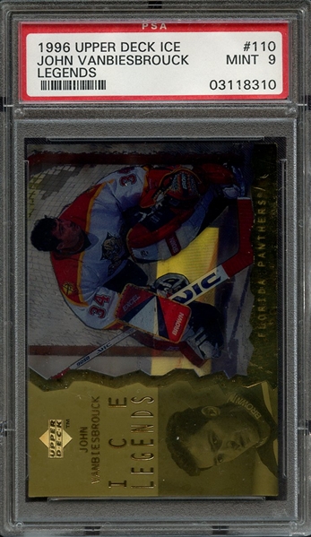 1996 UPPER DECK ICE 110 JOHN VANBIESBROUCK PSA MINT 9