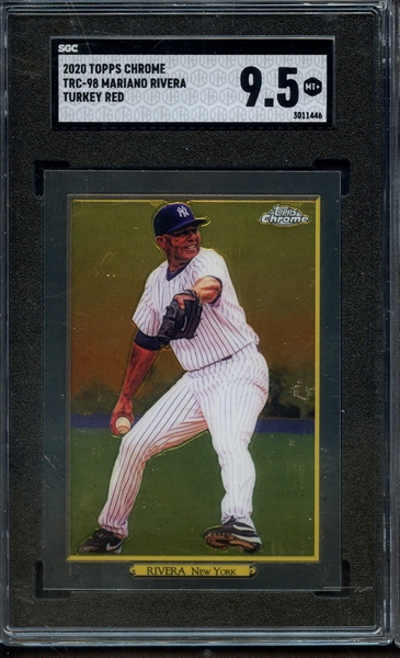 2020 TOPPS CHROME TURKEY RED TRC-98 MARIANO RIVERA SGC GEM+ 9.5