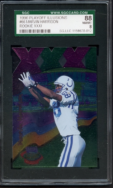 1996 PLAYOFF ILLUSIONS 66 MARVIN HARRISON SGC NM/MT 88 / 8