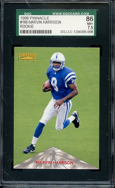 1996 PINNACLE 166 MARVIN HARRISON SGC NM+ 86 / 7.5