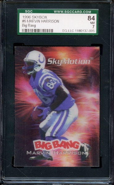 1996 SKYBOX BIG BANG 6 MARVIN HARRISON SGC NM 84 / 7