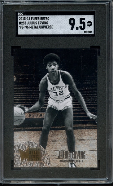 2013 FLEER RETRO 235 METAL UNIVERSE JULIUS ERVING SGC MINT+ 9.5