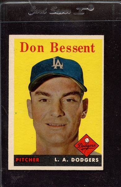 1958 TOPPS 401 DON BESSENT