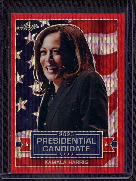 2019 LEAF 2020 PRESIDENTIAL CANDIDATE PRISMATIC RED WAVE KAMALA HARRIS 2/2