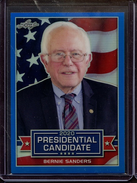 2019 LEAF 2020 PRESIDENTIAL CANDIDATE PRISMATIC BLUE BERNIE SANDERS 4/35