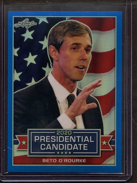 2019 LEAF 2020 PRESIDENTIAL CANDIDATE PRISMATIC BLUE BETO O'ROURKE 4/35